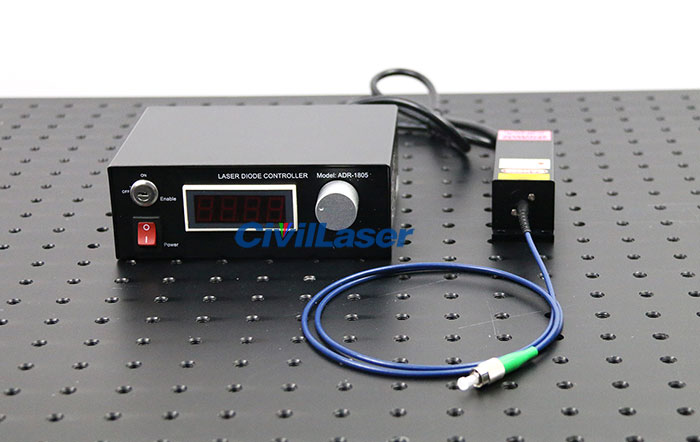 450nm singlemode fiber laser